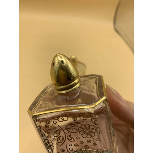Vintage Made In France Irving Rice Crystal & Gold Floral Salt & Pepper Shakers - Picture 8 of 13